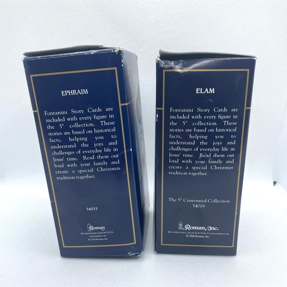 Set of 2 Fontanini Nativity Characters. 5" Centennial Collection.Elam & Ephraim - Picture 2 of 7